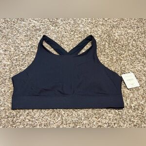 Fabletics Black Crossback Seamless Sports Bra